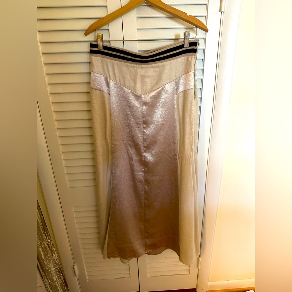 gold free people skirt